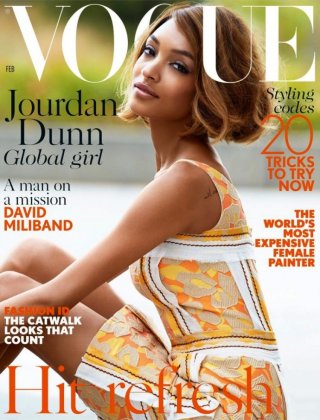 时尚杂志 Jourdan Dunn for Vogue Uk February 2024