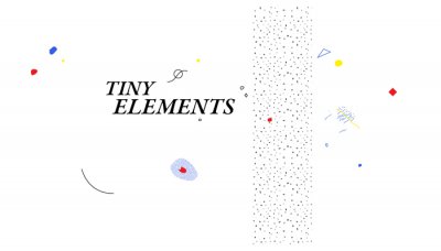 创意简洁的Tiny Elements 插画小卡片设计