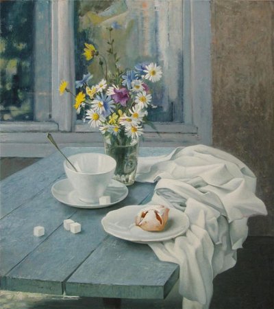 乌克兰Anna Landovskaya静物油画作品欣赏
