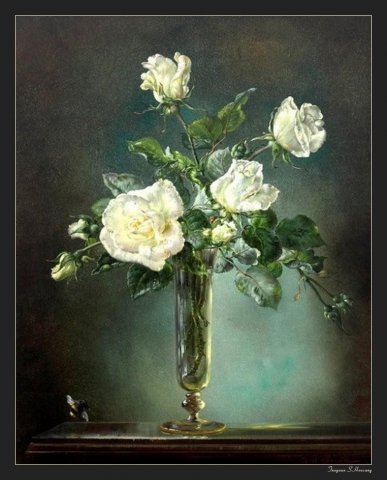 法国塞西尔·肯尼迪（Cecil Kennedy）油画花卉作品