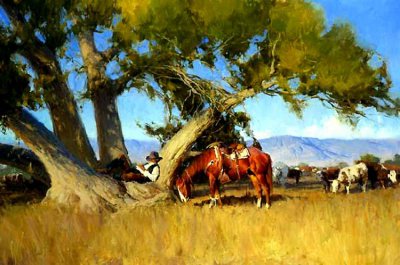 美国Bill Anton西牧风景油画作品欣赏