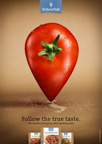 followfish食品创意海报设计欣赏