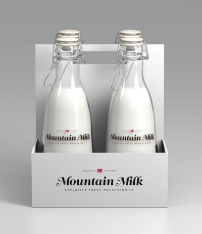 Mountain牛奶包装设计