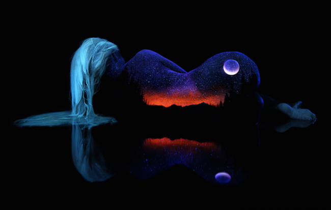 摄影师John Poppleton 荧光人体彩绘摄影