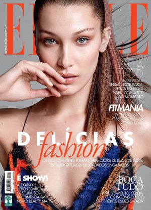 超模Bella Hadid 演绎《Elle》时装杂志巴西版