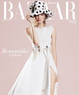 模特Kristine Froseth 演绎《Harper's Bazaar》杂志塞尔维亚版