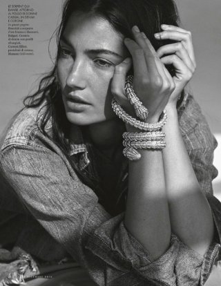 超模Lily Aldridge 演绎《Elle》时尚杂志大片