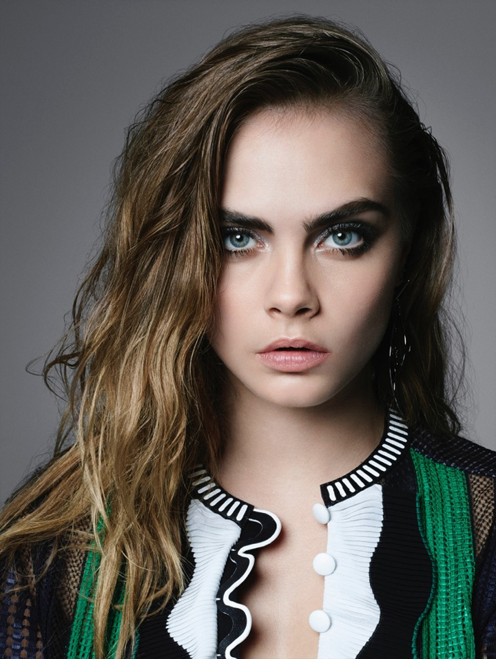 超模Cara Delevingne 演绎春日摇滚风 