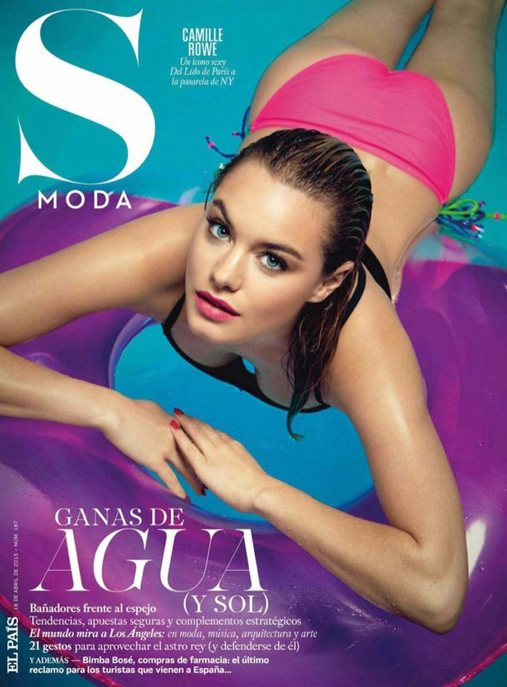 S Moda 超模Camille Rowe 演绎性感泳装大片 