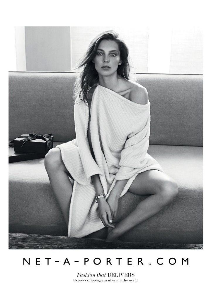 超模 Daria Werbowy（达莉亚·沃波依）代言Net-a-Porter 2024秋冬大片