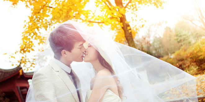 纯背景韩式婚纱照拍摄要点 七大风格盘点