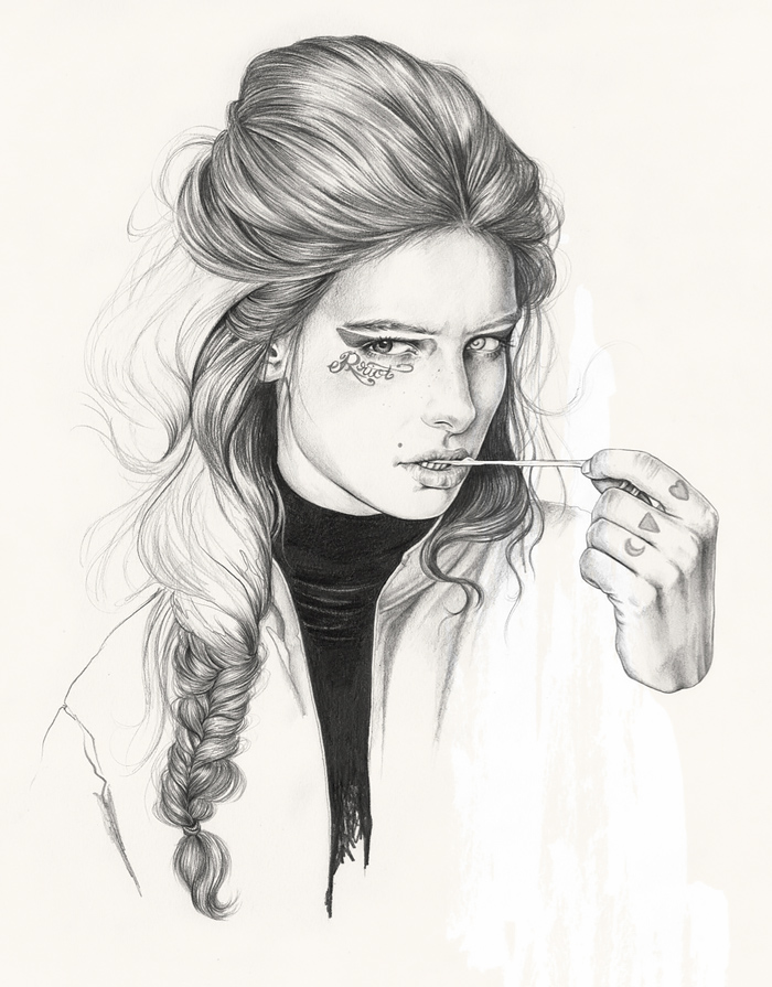 Esra R&#248;ise水彩人物插画