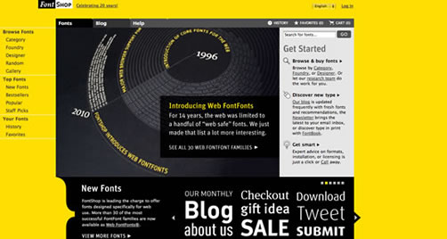 50个启发你灵感的黄色风格网站设计欣赏