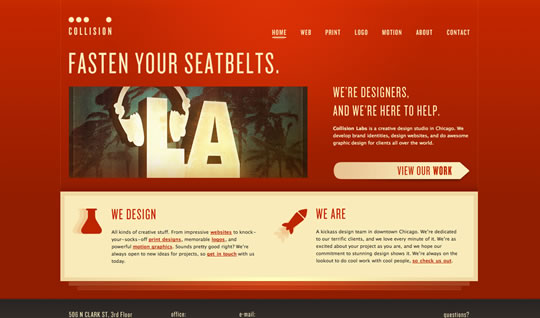 30个绝妙的色彩运用的网页设计案例