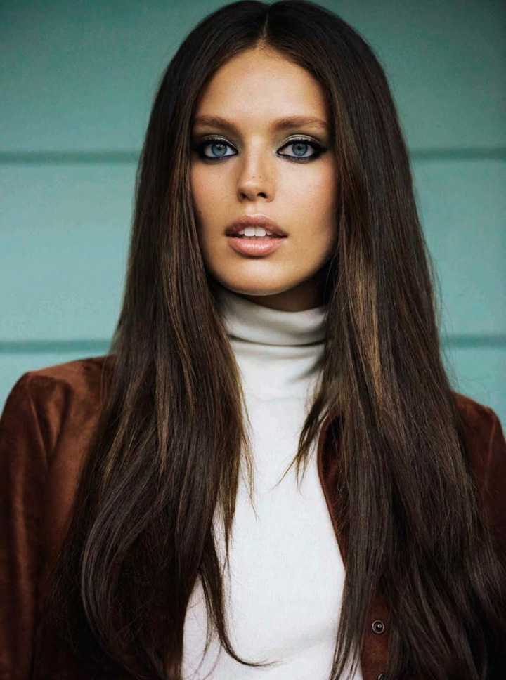 超模Emily DiDonato 演绎《Glamour》杂志时尚大片