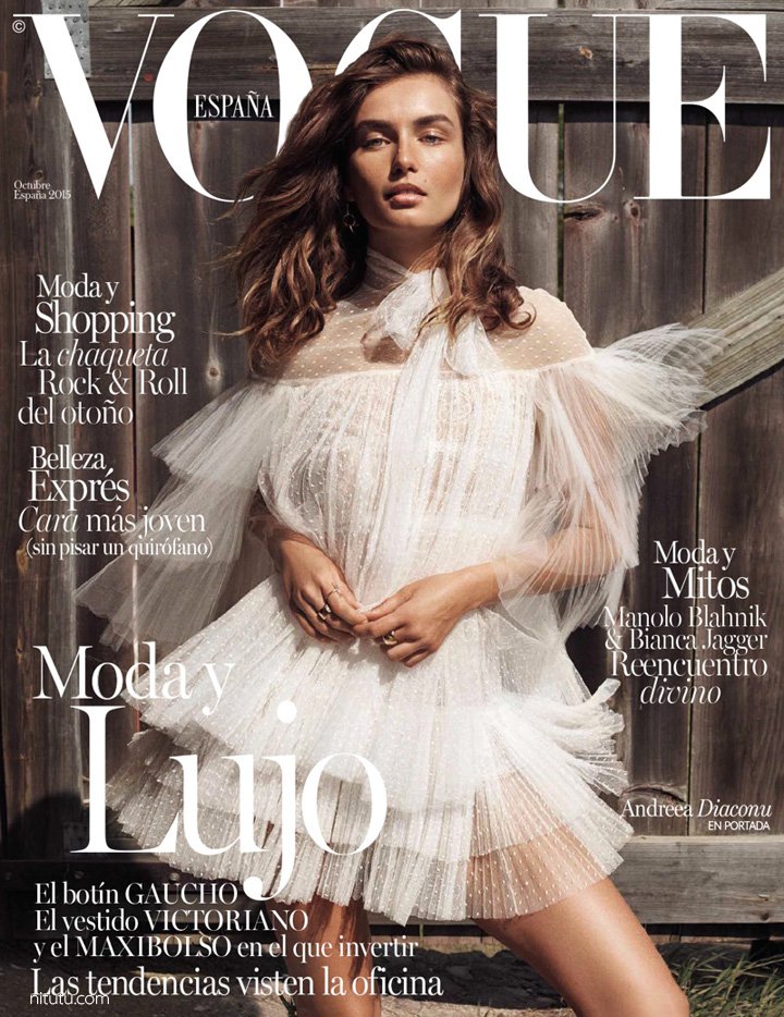 超模Andreea Diaconu 《Vogue》杂志时尚大片