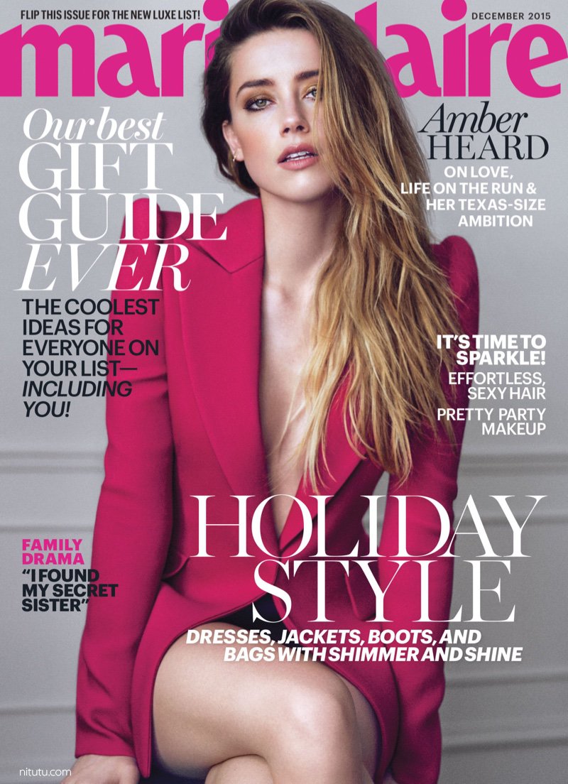 Amber Heard 演绎《Marie Claire》时尚杂志摄影大片