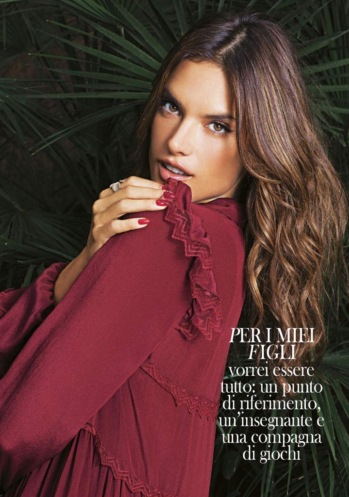 超模Alessandra Ambrosio 演绎《Grazia》意大利版时尚杂志大片