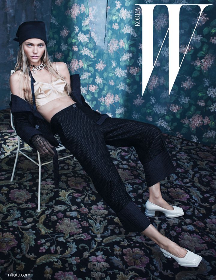 超模Sasha Pivovarova 演绎《W》杂志时尚大片