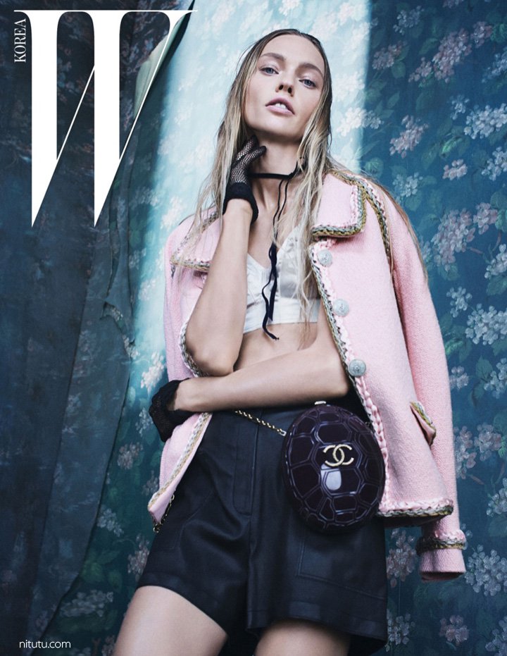 超模Sasha Pivovarova 演绎《W》杂志时尚大片