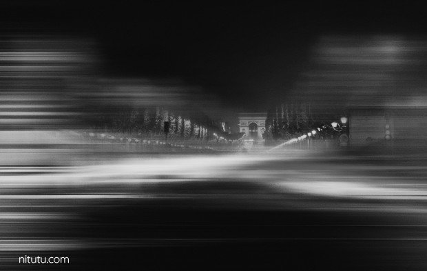 摄影师N. VENT FISCHER 拍出了动荡的巴黎 模糊异变中的美