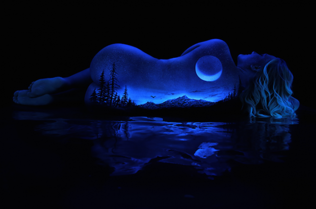 摄影师John Poppleton 荧光人体彩绘摄影