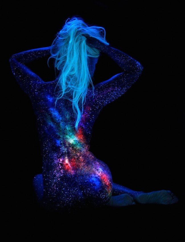 摄影师John Poppleton 荧光人体彩绘摄影