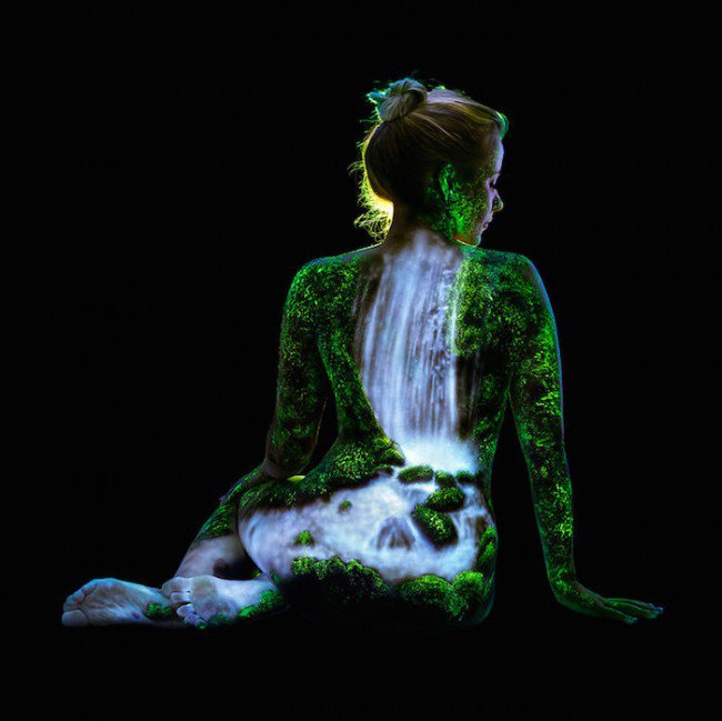 摄影师John Poppleton 荧光人体彩绘摄影