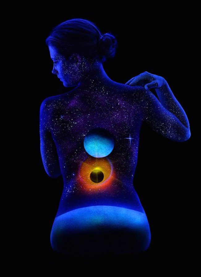 摄影师John Poppleton 荧光人体彩绘摄影