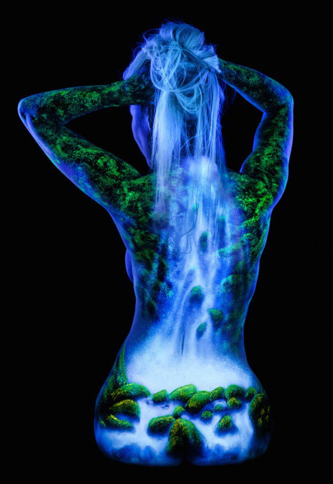 摄影师John Poppleton 荧光人体彩绘摄影