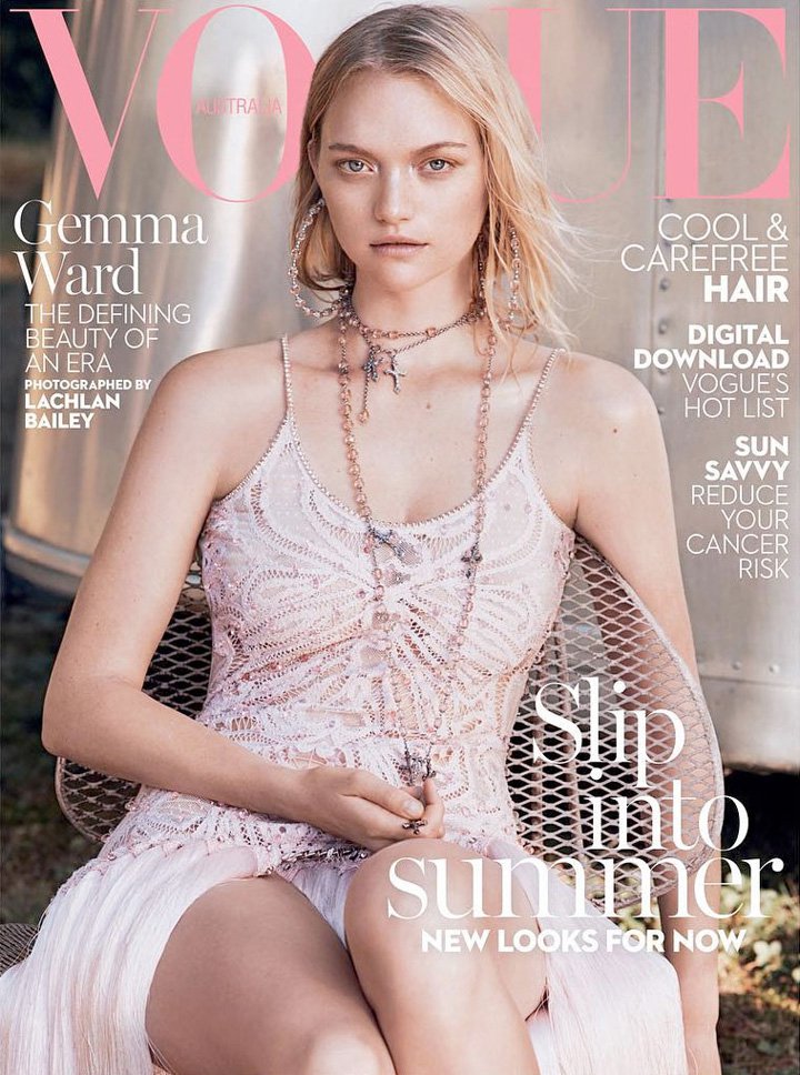 超模Gemma Ward 演绎《Vogue》杂志澳大利亚版