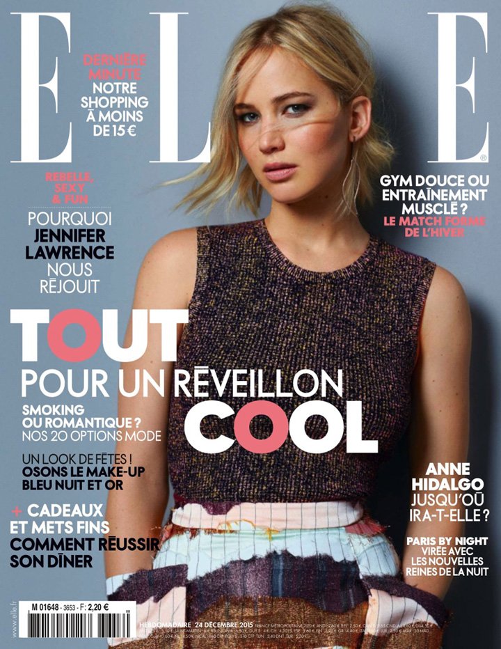 Jennifer Lawrence 《Elle》法国版时尚杂志