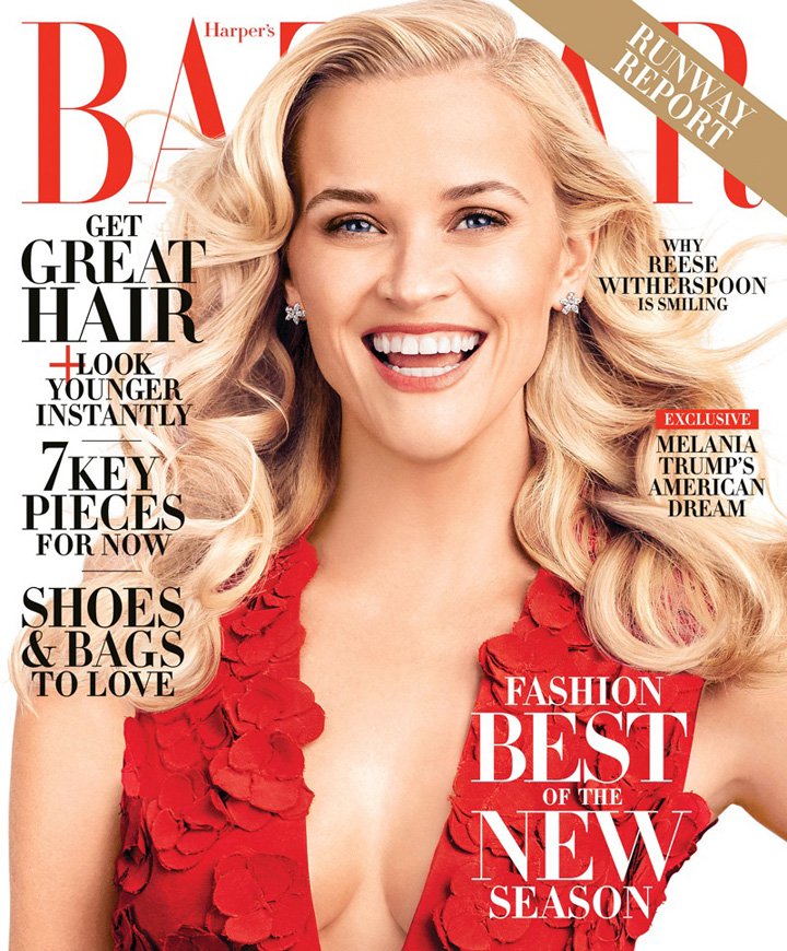 Reese Witherspoon（瑞茜·威瑟斯彭）Harper’s Bazaar 杂志美国版