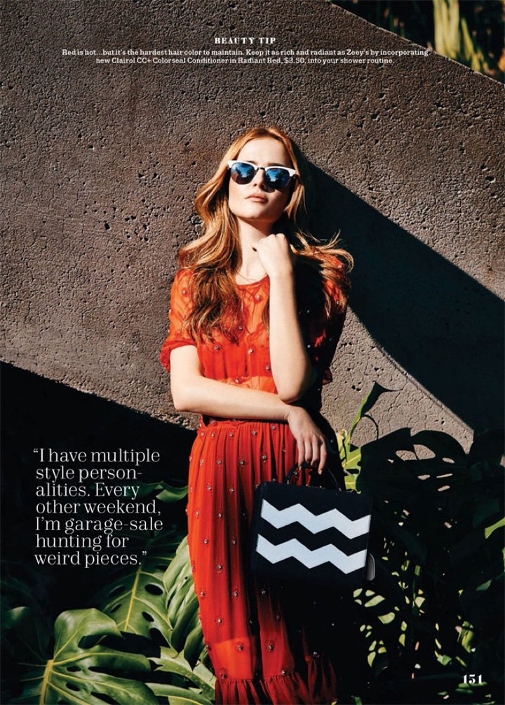 Zoey Deutch 《Cosmopolitan》杂志情人节时尚大片