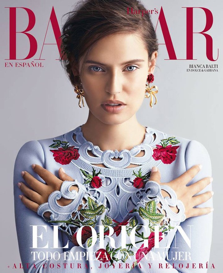 时尚杂志《Harper’s Bazaar》墨西哥版 名模Bianca Balti时尚写真