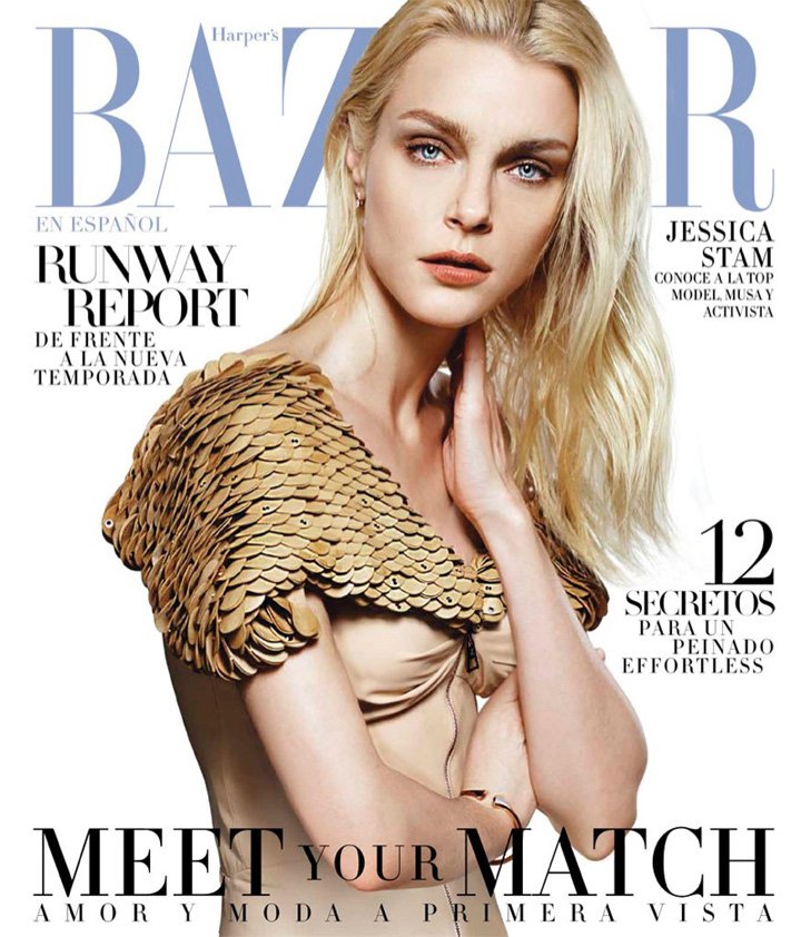 超模Jessica Stam《Harper’s Bazaa》墨西哥版2024年2月号