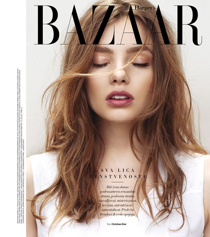 模特Kristine Froseth 演绎《Harper's Bazaar》杂志塞尔维亚版