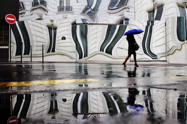 摄影师Christophe Jacrot镜头下雨中的城市