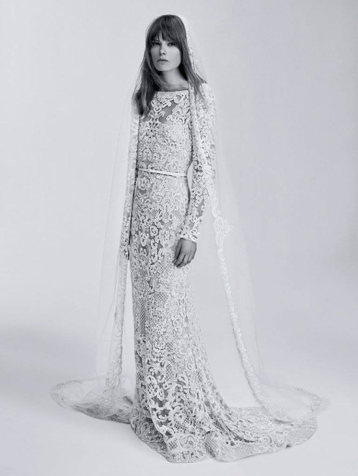 Elie Saab（艾莉·萨博）推出品牌首个婚纱广告系列