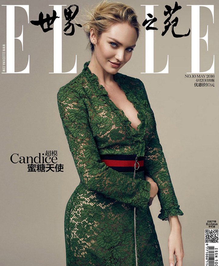 超模Candice Swanepoel 演绎《Elle世界时装之苑》时尚杂志