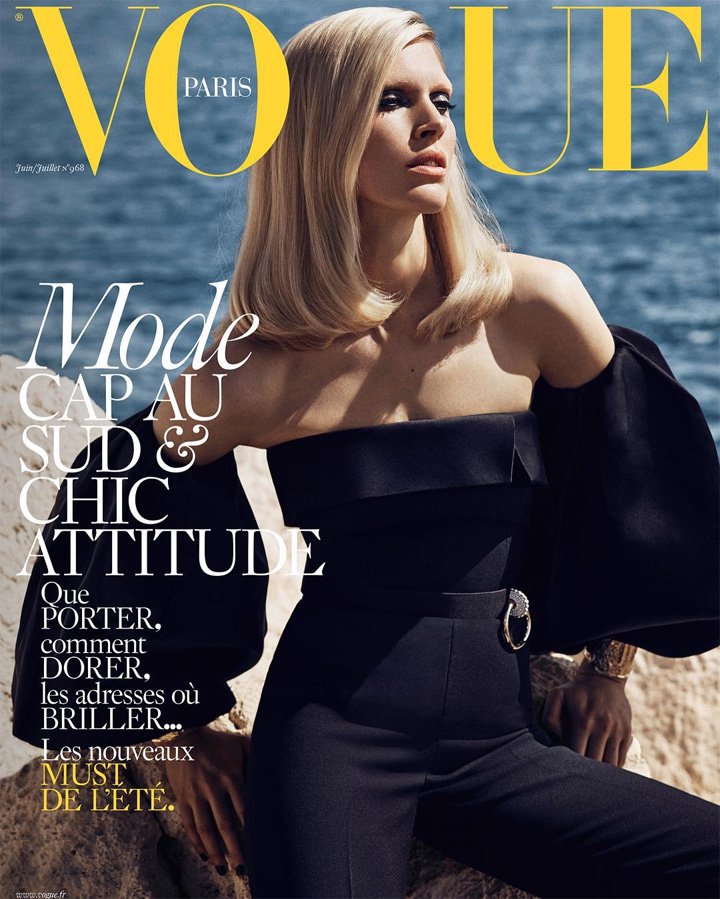 超模Iselin Steiro演绎《Vogue》时尚杂志摄影大片