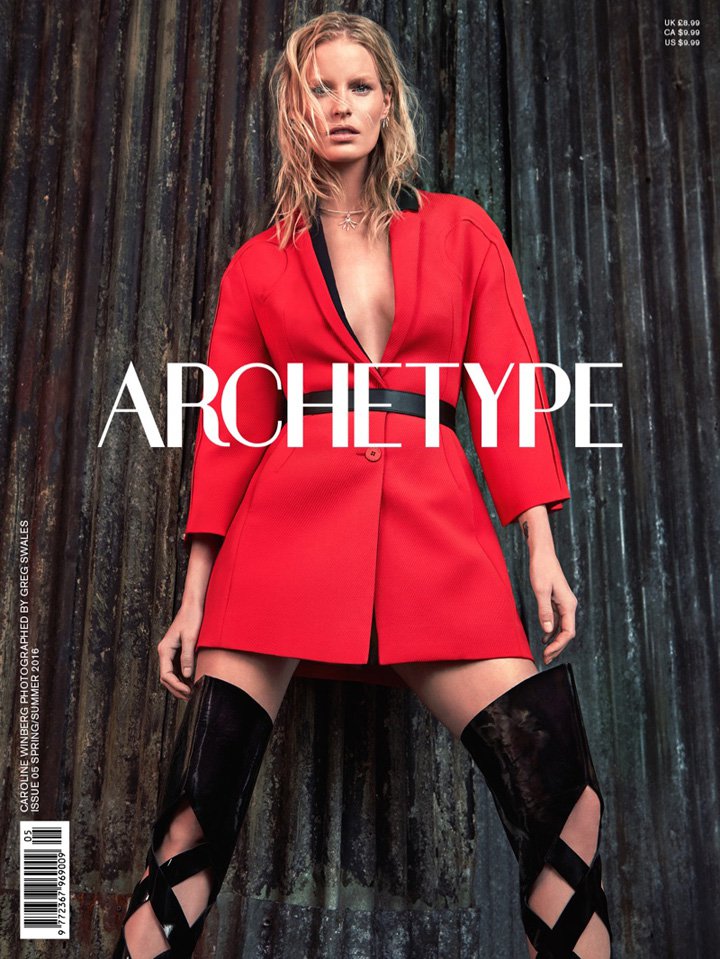 超模Caroline Winberg 演绎时尚杂志《Archetype》时尚大片