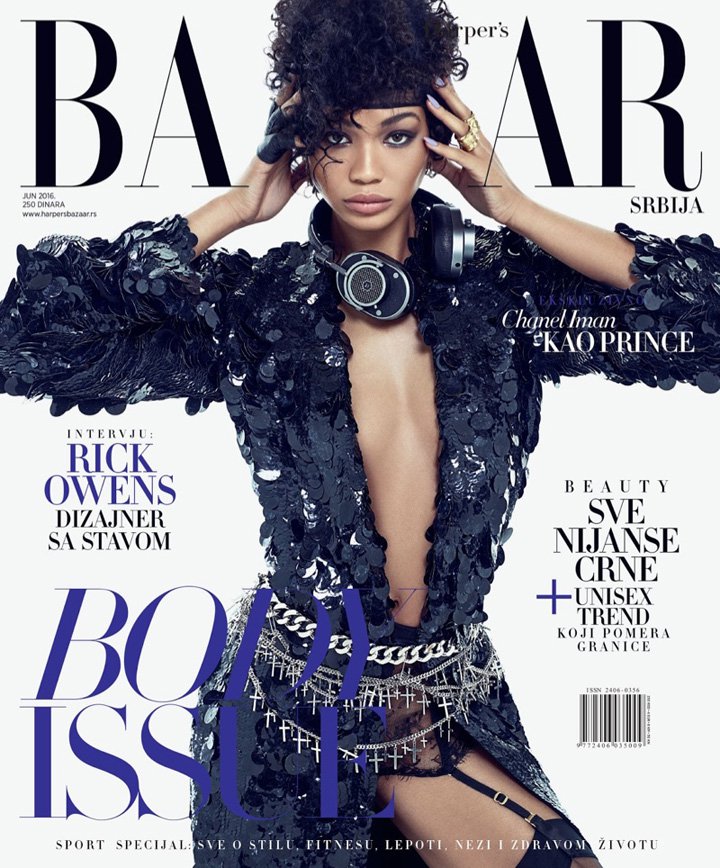 超模Chanel Iman《Harper's Bazaar》时尚杂志大片