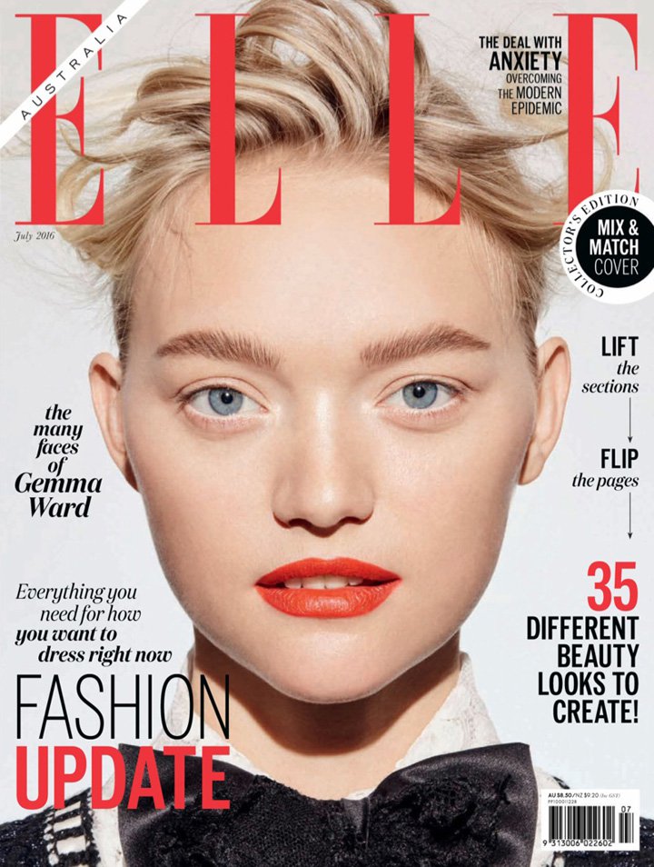 超模Gemma Ward 演绎最新《Elle》时尚杂志大片