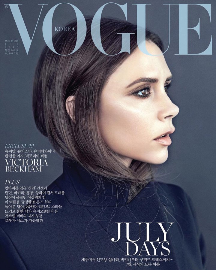 Victoria Beckham演绎《Vogue》时尚杂志大片