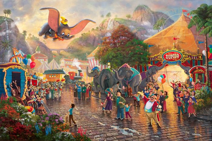 汤马思·金凯德（Thomas Kinkade）梦幻迪士尼场景绘画欣赏