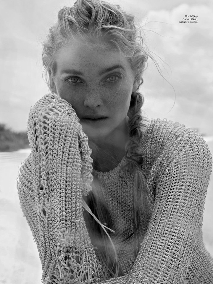 超模Elsa Hosk 演绎《Harper's Bazaar》时尚杂志大片