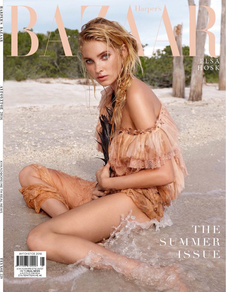 超模Elsa Hosk 演绎《Harper's Bazaar》时尚杂志大片