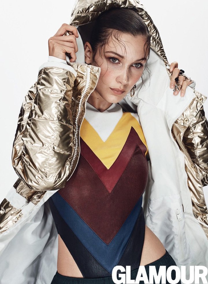 超模Bella Hadid 演绎《Glamour》时尚杂志大片