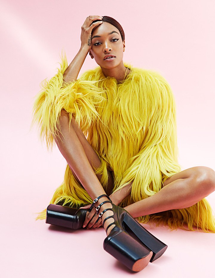 超模Jourdan Dunn 演绎《Madame Figaro》时尚杂志大片